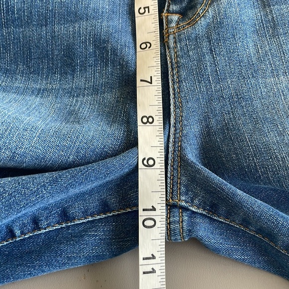 Free People Jeans Boot Cut Fringed Blue Sz. W29 - Picture 11 of 12